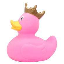 Load image into Gallery viewer, XXL Duck with Crown, pink 25 cm
