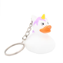 Load image into Gallery viewer, Keychain Unicorn Duck, white 4.5 cm
