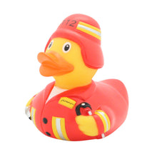 Load image into Gallery viewer, Firefighter Duck, red
