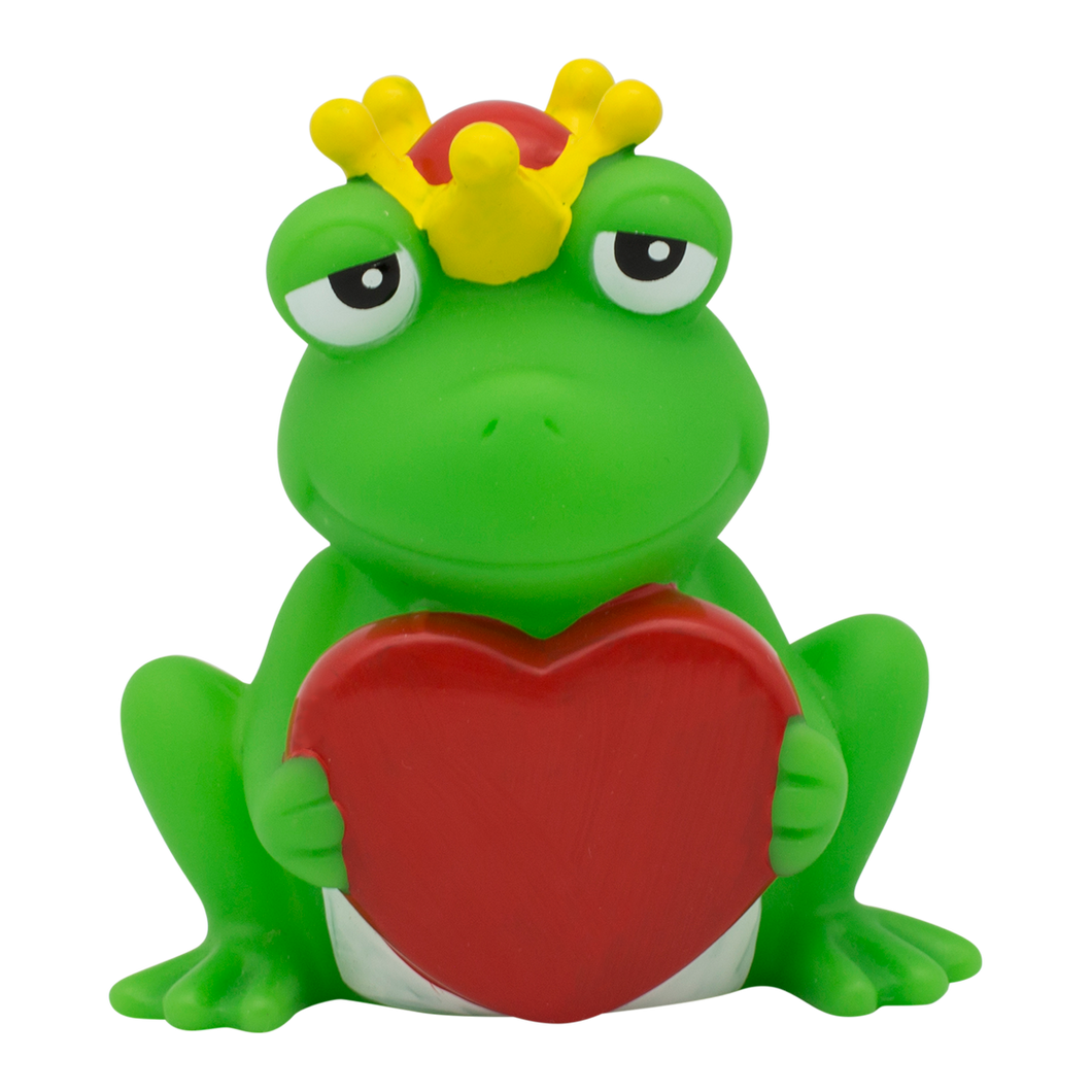 Frog with greeting heart